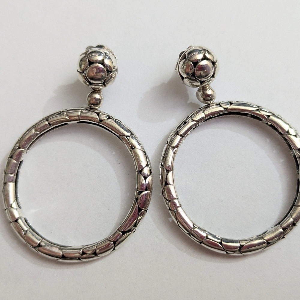 Elegant Silver Hoop Earrings